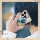 【Compos-Case】北欧デザイン【ラメ】 ブルーマーブル No1