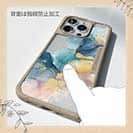 【Compos-Case】北欧デザイン【ラメ】 ブルーマーブル No1