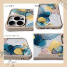 【Compos-Case】北欧デザイン【ラメ】 ブルーマーブル No2