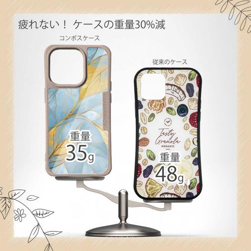 【Compos-Case】ゴールドリーフ【ラメ】 ブルー