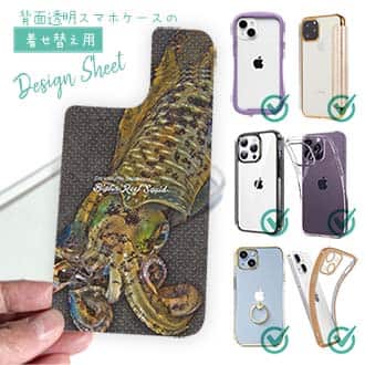 【デザインシート】エギングにアオリイカ