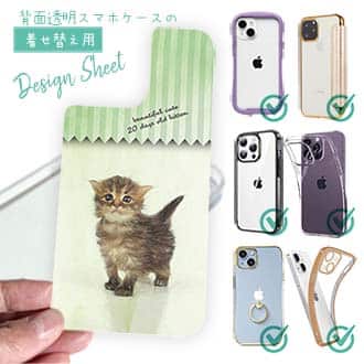 【デザインシート】生後20日の可愛い子猫　イラスト