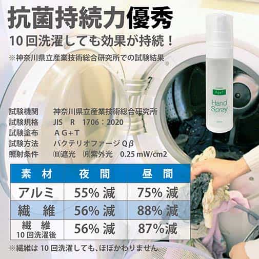 Ag+Tハンドスプレー 30ml 衣類に最適の抗菌スプレー