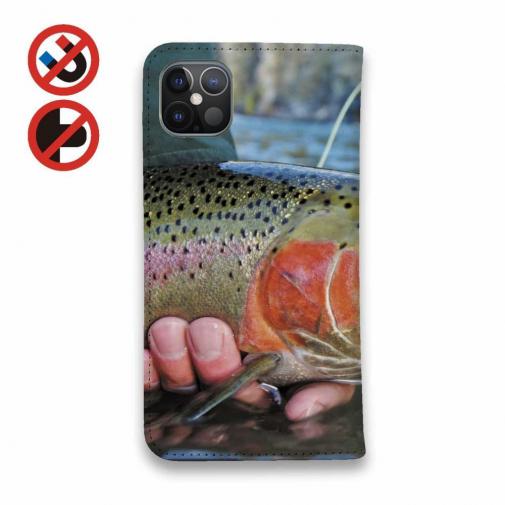 【手帳型ベルトなし】【Stick Case】ニジマスの目