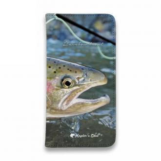 【手帳型ベルトなし】【Stick Case】ニジマスの目