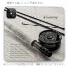【手帳型ベルトなし】【Stick Case】フライロッド　彩度を落としたディテール