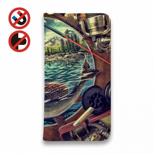 【手帳型ベルトなし】【Stick Case】釣具たちに囲まれて