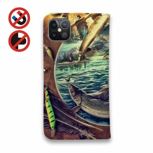 【手帳型ベルトなし】【Stick Case】釣具たちに囲まれて