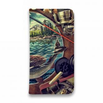 【手帳型ベルトなし】【Stick Case】釣具たちに囲まれて