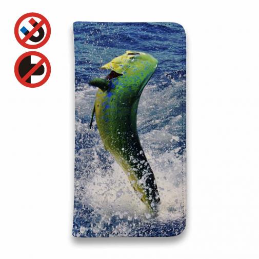 【手帳型ベルトなし】【Stick Case】ジャンプするシイラ!