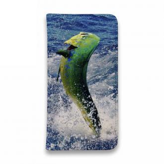 【手帳型ベルトなし】【Stick Case】ジャンプするシイラ!