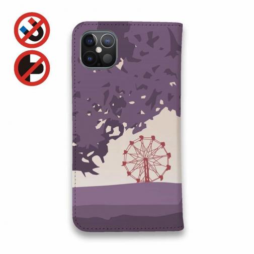 【手帳型ベルトなし】【Stick Case】観覧車とうさぎ