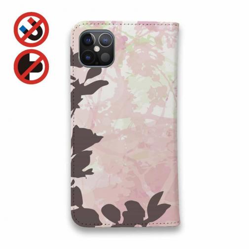 【手帳型ベルトなし】【Stick Case】葉の影