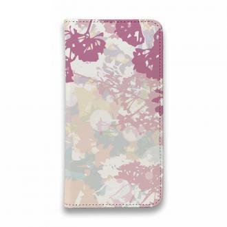 【手帳型ベルトなし】【Stick Case】フラワーシルエット