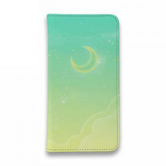 【手帳型ベルトなし】【Stick Case】ふわふわな空
