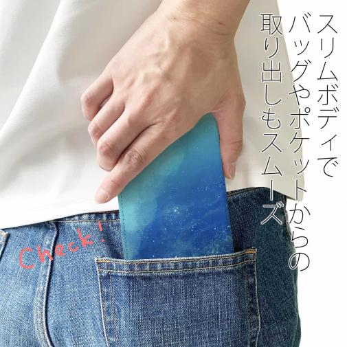 【手帳型ベルトなし】【Stick Case】Starry Sky　星空