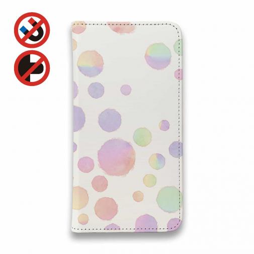 【手帳型ベルトなし】【Stick Case】手書き風ドット
