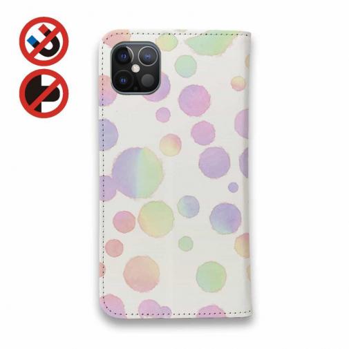 【手帳型ベルトなし】【Stick Case】手書き風ドット