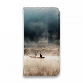 【手帳型ベルトなし】【Stick Case】霧の湖上