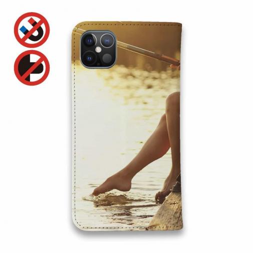 【手帳型ベルトなし】【Stick Case】夕暮の釣りガール