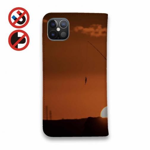 【手帳型ベルトなし】【Stick Case】夕暮れのルアーマン