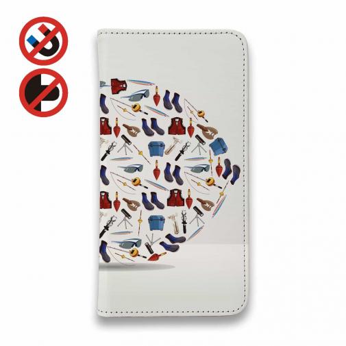 【手帳型ベルトなし】【Stick Case】釣具は魚への第一歩