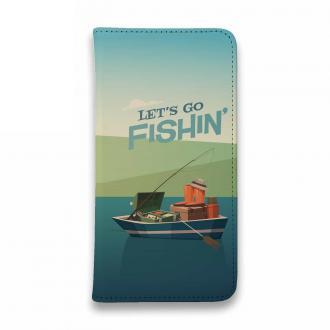 【手帳型ベルトなし】【Stick Case】FISHIN　ポスター風