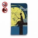 【手帳型ベルトなし】【Stick Case】ドックで釣りを楽しむ　ムーンライト