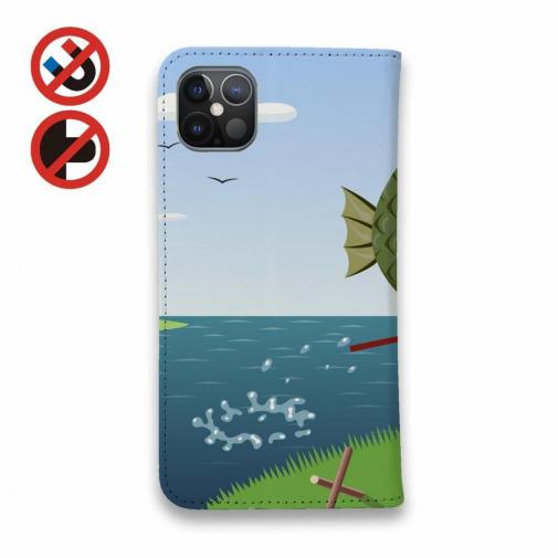 【手帳型ベルトなし】【Stick Case】大物との格闘!