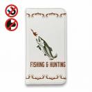 【手帳型ベルトなし】【Stick Case】FISHING & HUNTING
