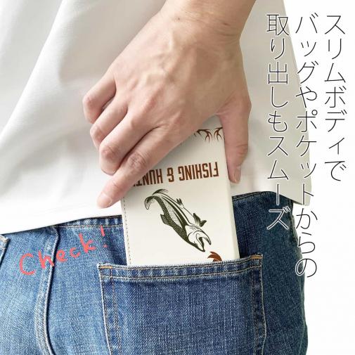 【手帳型ベルトなし】【Stick Case】FISHING & HUNTING