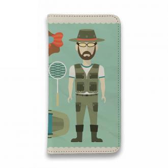 【手帳型ベルトなし】【Stick Case】アウトドア・フィッシャーマン