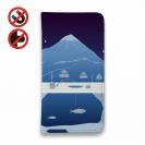 【手帳型ベルトなし】【Stick Case】クリスマス前の魚釣り