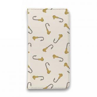 【手帳型ベルトなし】【Stick Case】ルアーのシームレスパターン　ジグヘッド