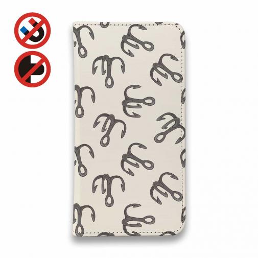 【手帳型ベルトなし】【Stick Case】トリプルフックのシームレスパターン