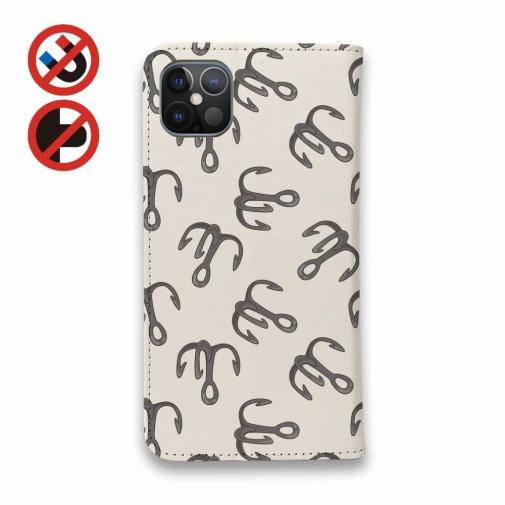 【手帳型ベルトなし】【Stick Case】トリプルフックのシームレスパターン