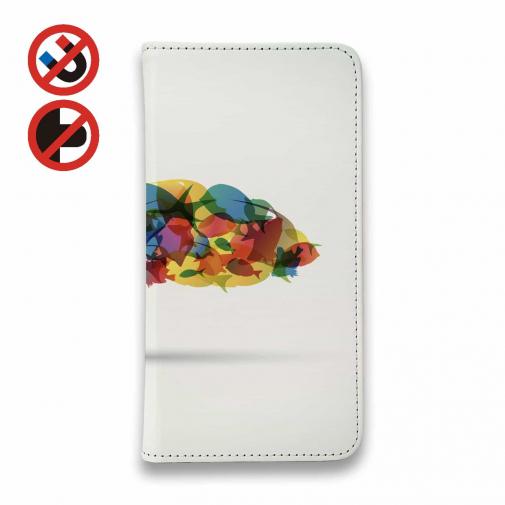 【手帳型ベルトなし】【Stick Case】カラフルフィッシュ