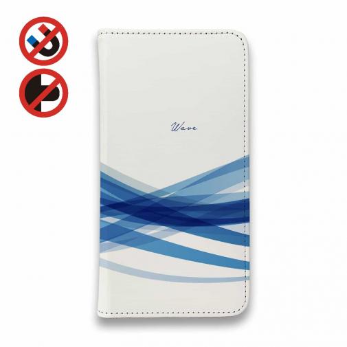 【手帳型ベルトなし】【Stick Case】波のイメージ パート2