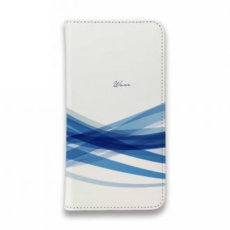 【手帳型ベルトなし】【Stick Case】波のイメージ　パート2