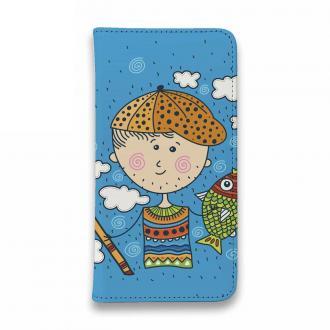 【手帳型ベルトなし】【Stick Case】あの日のボクの釣り