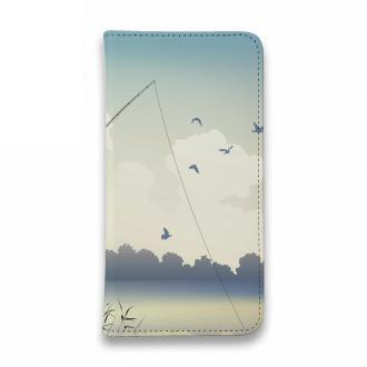 【手帳型ベルトなし】【Stick Case】夏休みの釣り