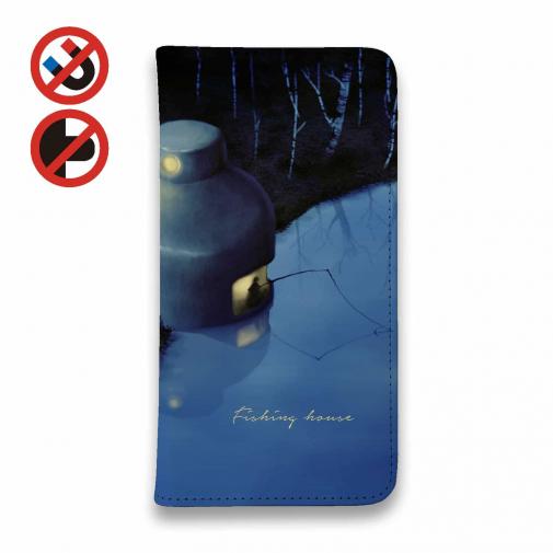 【手帳型ベルトなし】【Stick Case】Fishing house night