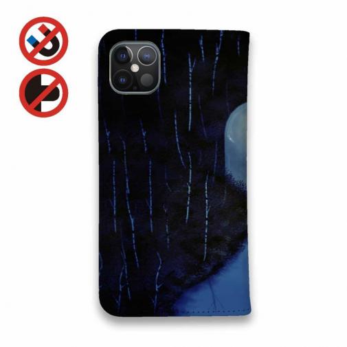 【手帳型ベルトなし】【Stick Case】Fishing house night