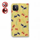 【手帳型ベルトなし】【Stick Case】泳ぐ金魚　黄色