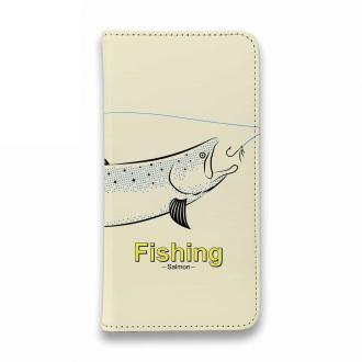 【手帳型ベルトなし】【Stick Case】レトロフィッシング