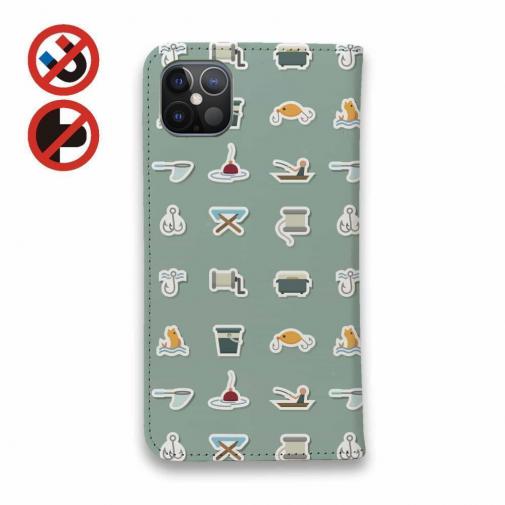 【手帳型ベルトなし】【Stick Case】釣具のアイコン集