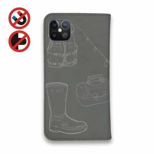 【手帳型ベルトなし】【Stick Case】鉛筆書き　釣具セット