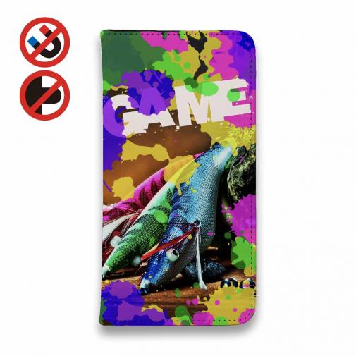 【手帳型ベルトなし】【Stick Case】エギングパーティー