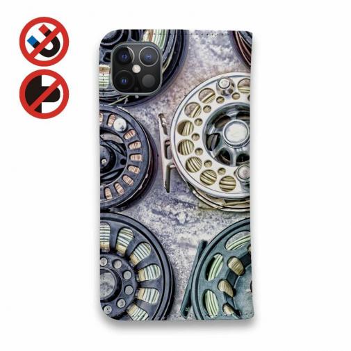 【手帳型ベルトなし】【Stick Case】フライリールの丸