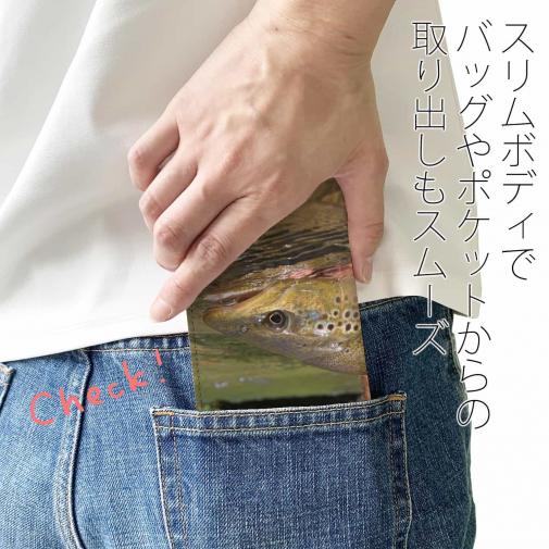 【手帳型ベルトなし】【Stick Case】ブラウントラウト